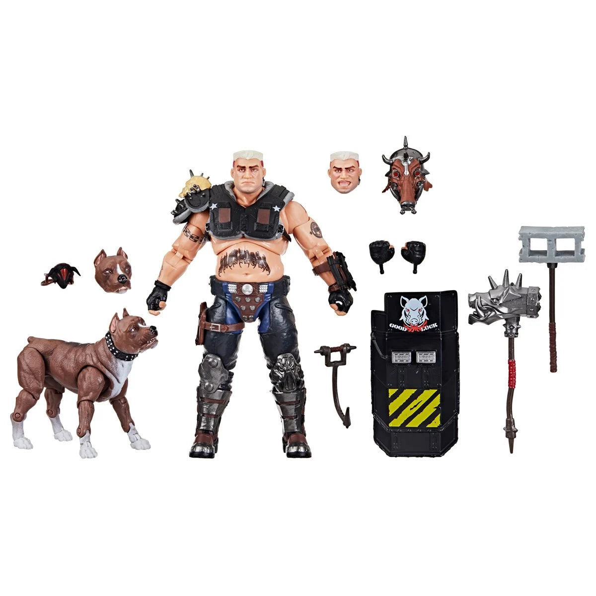 (November 2024) G.I. Joe Classified Series Dreadnok Road Pig and Rawkus Pet Dog Pit Bull 6-Inch Action Figure