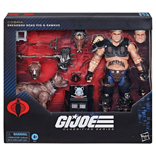 (November 2024) G.I. Joe Classified Series Dreadnok Road Pig and Rawkus Pet Dog Pit Bull 6-Inch Action Figure