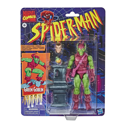 (May 2025) Spider-Man Retro Marvel Legends Green Goblin 6-Inch Action Figure