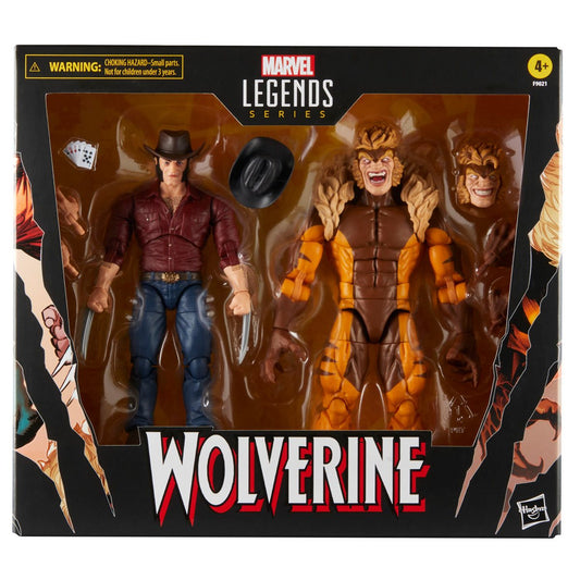 Wolverine 50th Marvel Legends Logan vs Sabretooth 6-Inch Action Figure 2-Pack