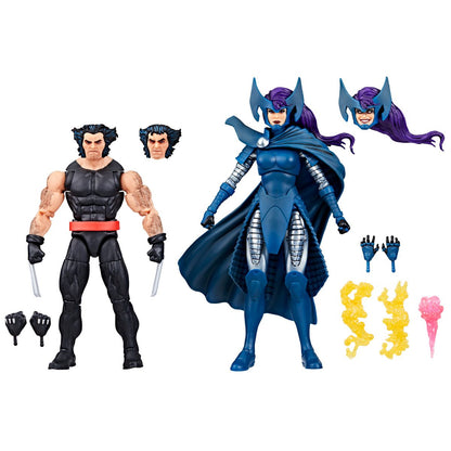 Wolverine 50th Marvel Legends Series Wolverine and Psylocke 6-Inch Action Figures